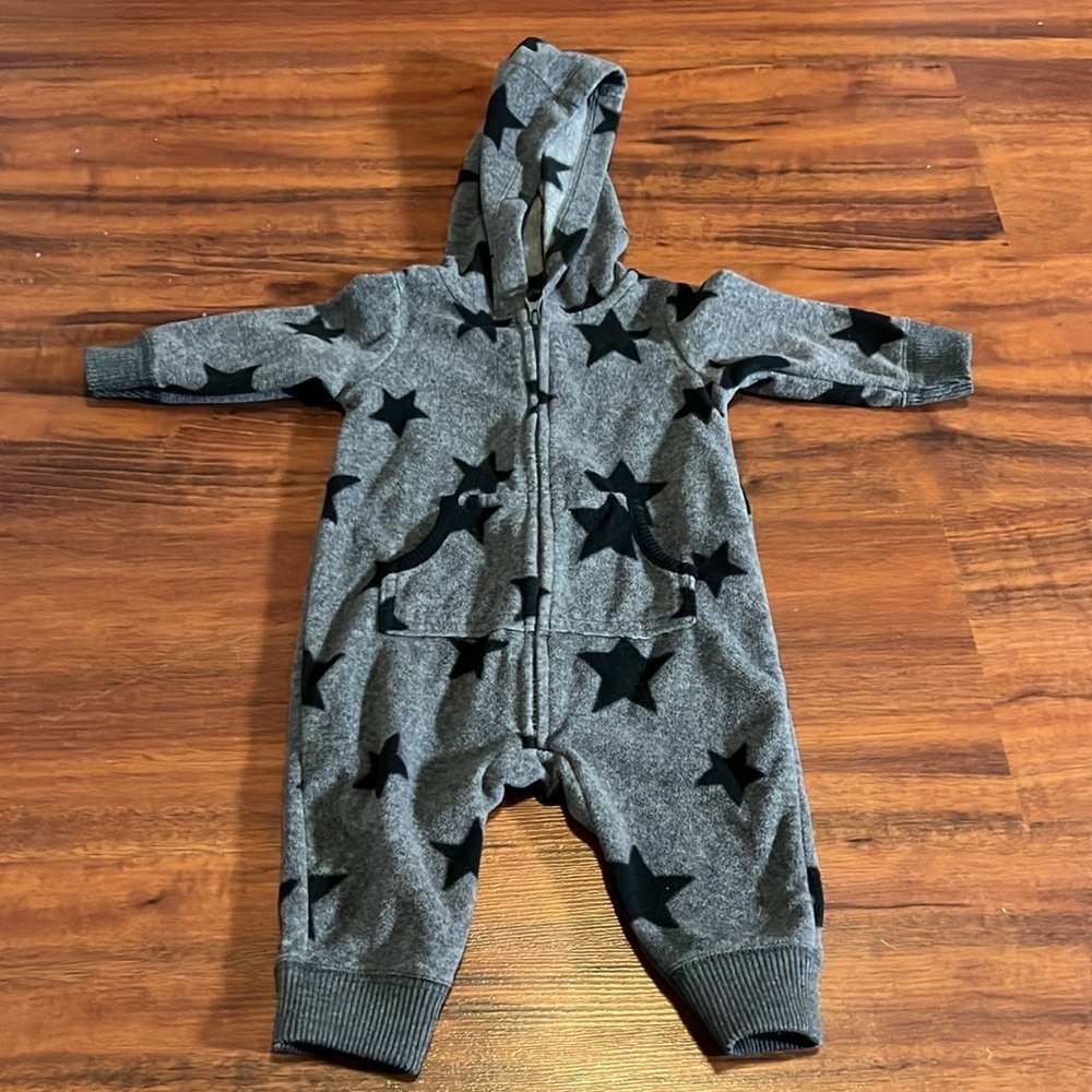 Cold Weather Baby Clothes, 3 months Carter’s fuzzy fleece bodysuits jacket - Picture 7 of 12